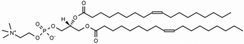 Figure 17. 1,2-Dioleoyl-sn-glycero-3-phosphocholine (DOPC).