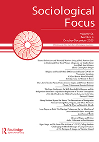 Cover image for Sociological Focus, Volume 56, Issue 4, 2023