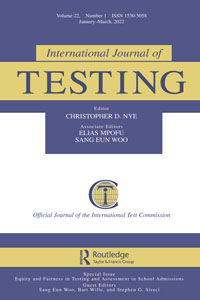 Cover image for International Journal of Testing, Volume 22, Issue 1, 2022