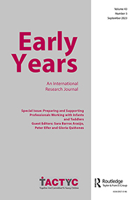 Cover image for Early Years, Volume 43, Issue 3, 2023
