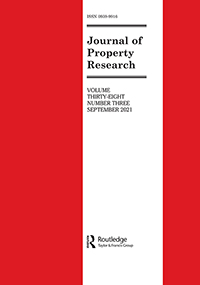 Cover image for Journal of Property Research, Volume 38, Issue 3, 2021