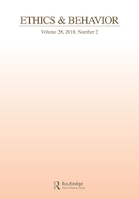 Cover image for Ethics & Behavior, Volume 28, Issue 2, 2018