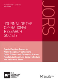 Cover image for Journal of the Operational Research Society, Volume 72, Issue 8, 2021