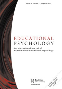Cover image for Educational Psychology, Volume 43, Issue 8, 2023