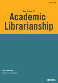 Cover image for New Review of Academic Librarianship, Volume 27, Issue 1, 2021