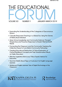 Cover image for The Educational Forum, Volume 83, Issue 1, 2019