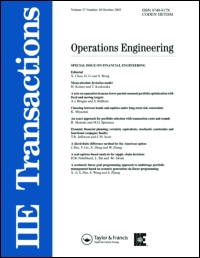 Cover image for IISE Transactions, Volume 48, Issue 12, 2016
