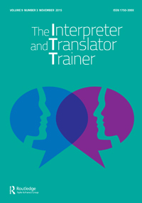 Cover image for The Interpreter and Translator Trainer, Volume 9, Issue 3, 2015