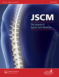 Cover image for The Journal of Spinal Cord Medicine, Volume 43, Issue 1, 2020
