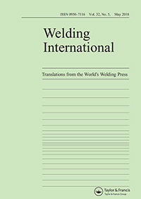 Cover image for Welding International, Volume 32, Issue 5, 2018