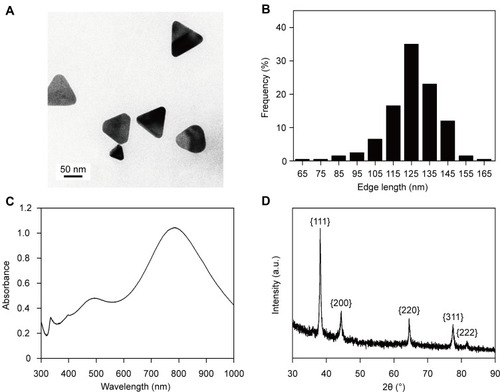 Figure 1 Characterization of AgNTs.