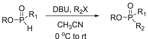 Scheme 52. Synthesis of methyl-H-phosphinate esters.