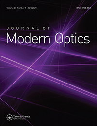 Cover image for Journal of Modern Optics, Volume 67, Issue 7, 2020