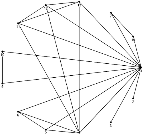 Figure 1. The network diagram of employees (Radovic Markovic et al., Citation2014).