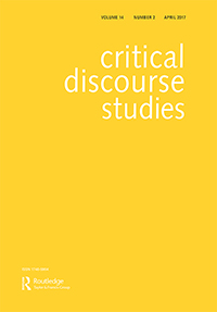 Cover image for Critical Discourse Studies, Volume 14, Issue 2, 2017