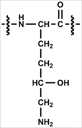 Figure 1. Chemical structure of 5-hydroxylysine (Hyl).
