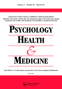 Cover image for Psychology, Health & Medicine, Volume 22, Issue sup1, 2017