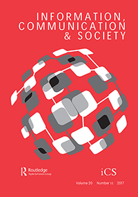 Cover image for Information, Communication & Society, Volume 20, Issue 11, 2017