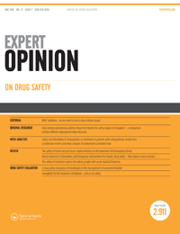 Cover image for Expert Opinion on Drug Safety, Volume 15, Issue 5, 2016