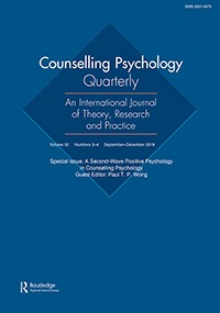 Cover image for Counselling Psychology Quarterly, Volume 32, Issue 3-4, 2019