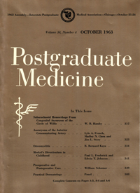 Cover image for Postgraduate Medicine, Volume 34, Issue 4, 1963