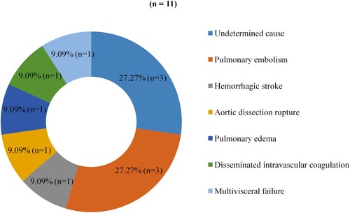 Figure 3. Causes of patient death.