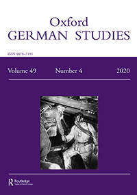 Cover image for Oxford German Studies, Volume 49, Issue 4, 2020