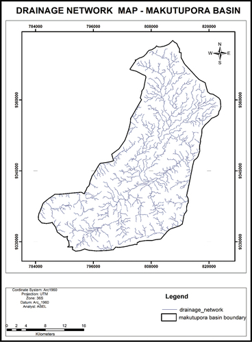 Figure 6. Drainage network map.