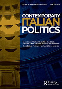 Cover image for Contemporary Italian Politics, Volume 15, Issue 3, 2023