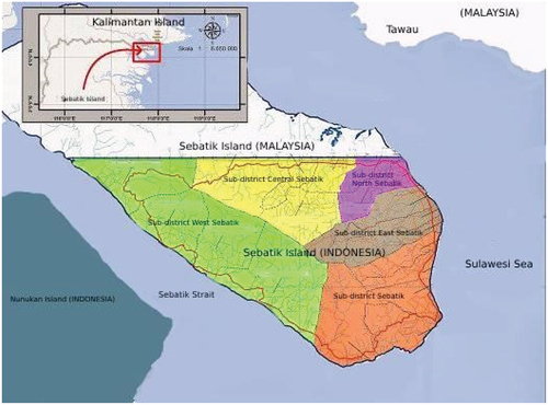 Figure 1. Sebatik Island (www.bibit.indonesia.com, Citation2023).