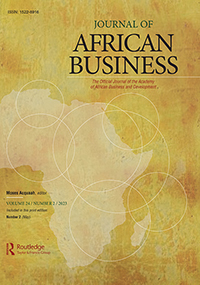 Cover image for Journal of African Business, Volume 24, Issue 2, 2023