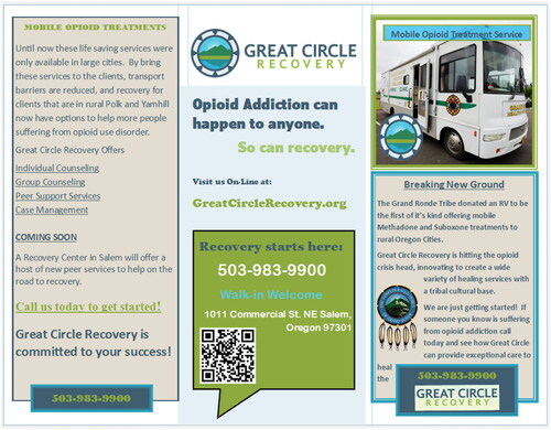 Figure 2. Great Circle mobile van brochure.