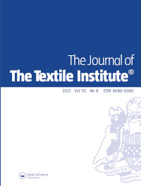 Cover image for The Journal of The Textile Institute, Volume 112, Issue 8, 2021