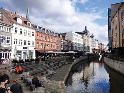 Figure 1. Example of a small urban water body: canal in Aarhus, Denmark.