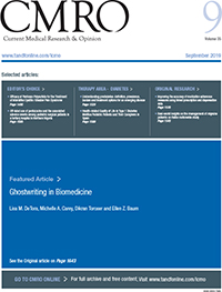 Cover image for Current Medical Research and Opinion, Volume 35, Issue 9, 2019