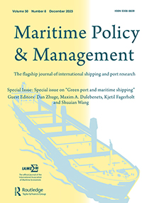 Cover image for Maritime Policy & Management, Volume 50, Issue 8, 2023