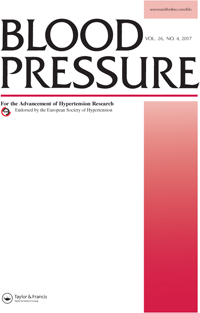 Cover image for Blood Pressure, Volume 26, Issue 4, 2017