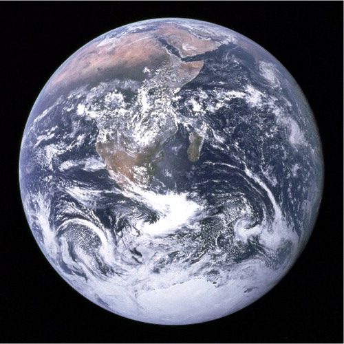 Figure 1. The Blue Marble. Source: NASA/Apollo 17 crew; taken by either Harrison Schmitt or Ron Evans.