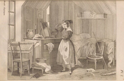 Figure 11. Illustration 1 (depraved), Magasin för konst, nyheter och moder 1840/2, Uppsala University Library.