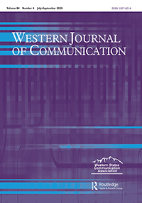 Cover image for Western Journal of Communication, Volume 84, Issue 4, 2020