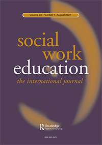 Cover image for Social Work Education, Volume 40, Issue 5, 2021