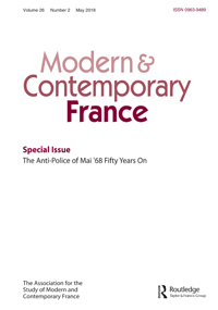 Cover image for Modern & Contemporary France, Volume 26, Issue 2, 2018