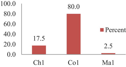Figure 2. Crops used as a primary source of cash in Sidama