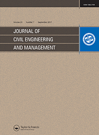 Cover image for Journal of Civil Engineering and Management, Volume 23, Issue 7, 2017