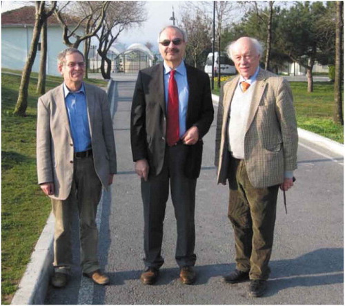 Figure 18. The author, Kamil Eren from Geotech, Gottfried Konecny, 2011 in Istanbul on the return trip from Riyadh