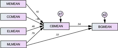 Figure 2. Standardized coefficient.