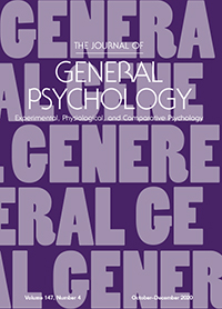Cover image for The Journal of General Psychology, Volume 147, Issue 4, 2020