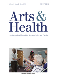 Cover image for Arts & Health, Volume 8, Issue 2, 2016