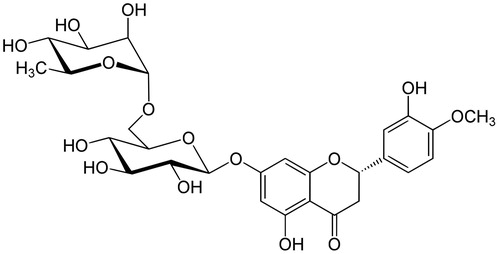Figure 5. Structure of the flavonoid hesperidin.