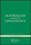 Cover image for Australian Journal of Linguistics, Volume 13, Issue 1, 1993